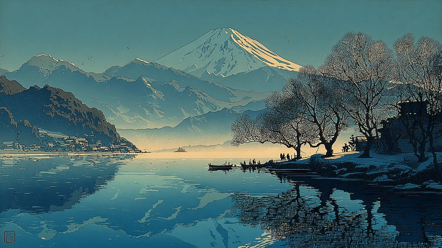 Mount Fuji's Five Lakes: One Eruption, One Broken Lake, Five Reflections of the Same Volcano