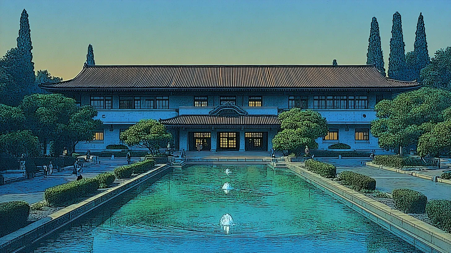 The Honkan main building of the Tokyo National Museum — Japan's oldest national museum, founded in 1872
